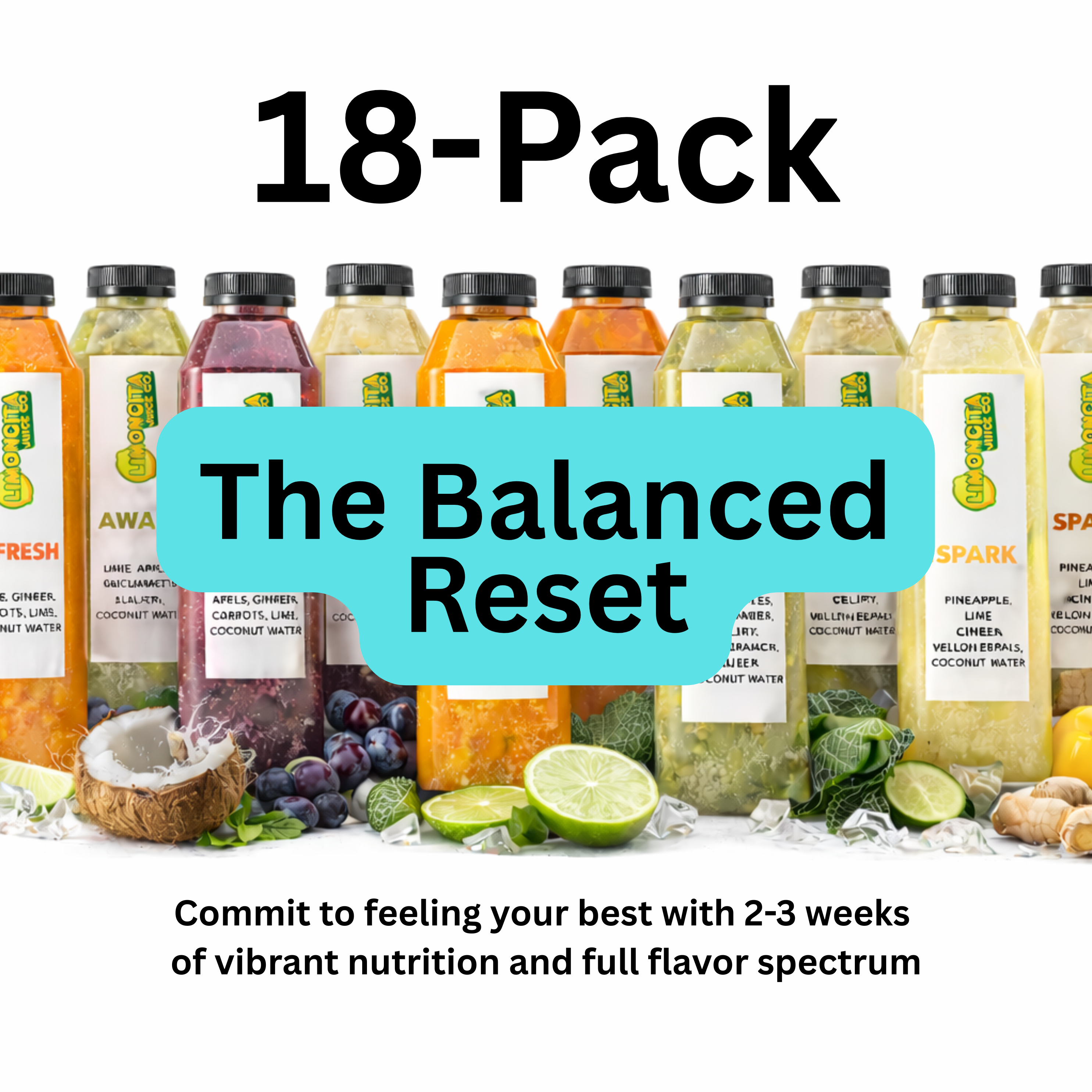 18-PACK BUNDLE - The Balanced Reset - 12 OZ